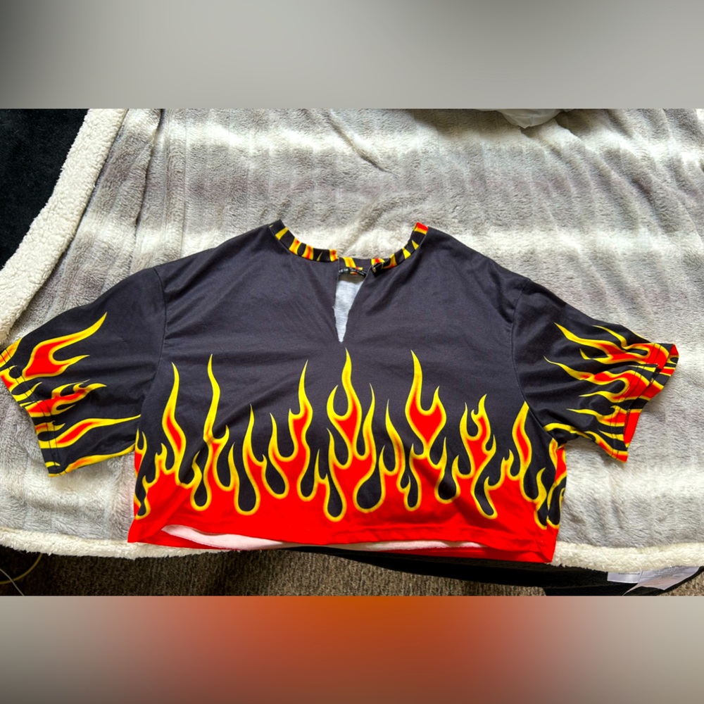 Flame Crop Top